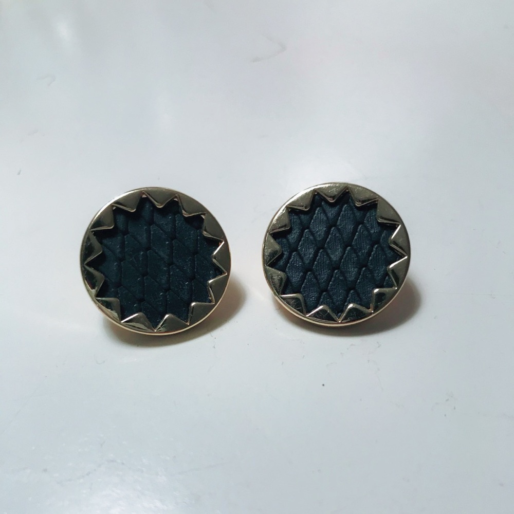 House of Harlow Black Earrings